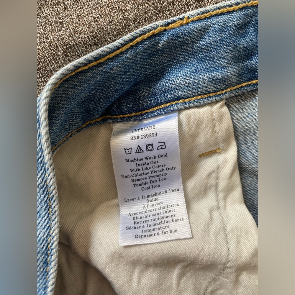 Everlane the Super-Soft Relaxed Runaround Jean in Vintage Light Blue Size 32 - Picture 11 of 13